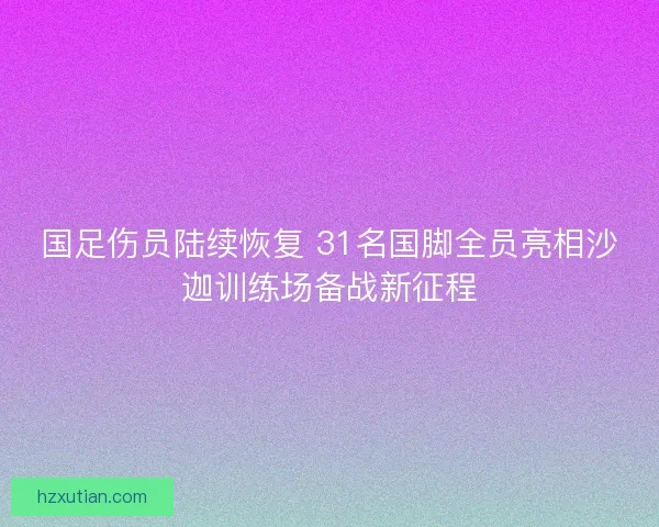 国足伤员陆续恢复 31名国脚全员亮相沙迦训练场备战新征程